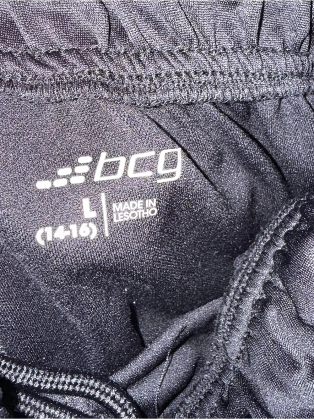 BCG Black Athletic Jogger Pants Youth L 14/16